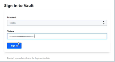 Figure 3: Login with the token